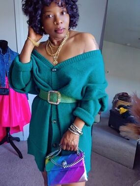 Torrid Emerald Green Button Front Cardigan Size 2 Plus Size Cozy Knit Sweater